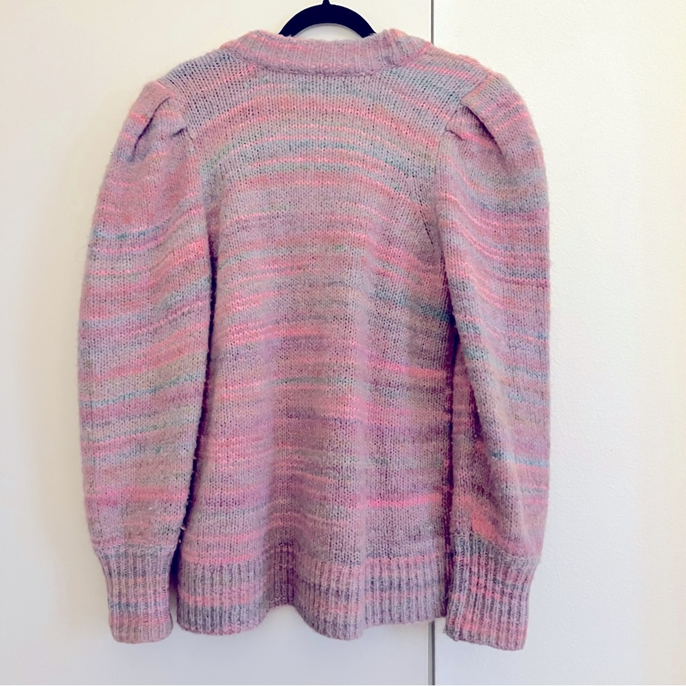 Love Shack Fancy - Wilford Boyfriend Cardigan in Pink Cloud - Picture 14 of 14